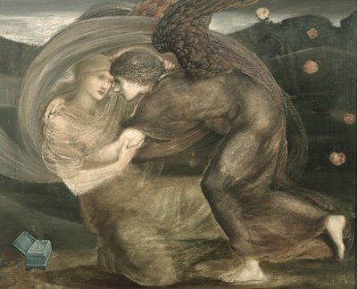 キューピッドとプシュケ 作： Edward Burne Jones